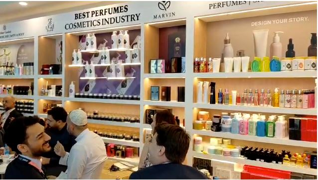 Products on display at Beautyworld Middle East 2025