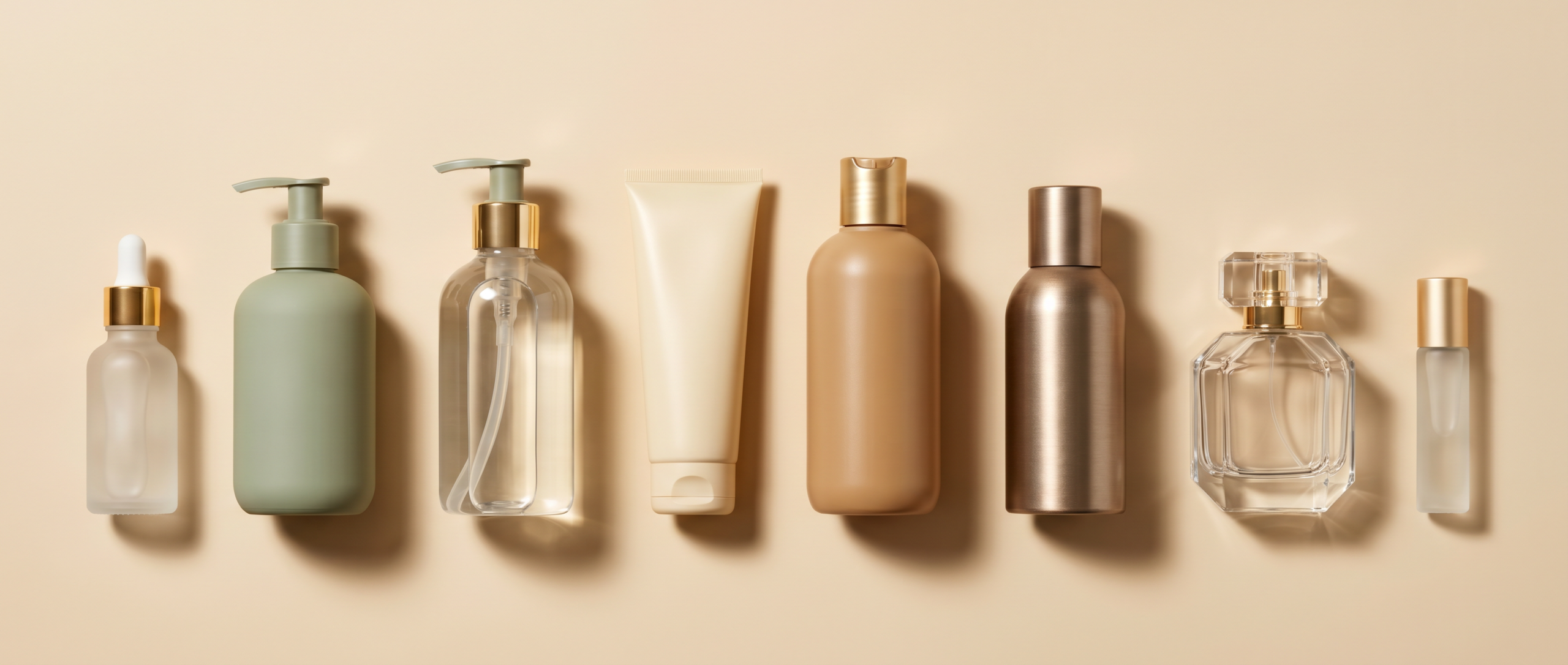 Product range — one product from each of the 8 categories, Best Perfumes & Cosmetics Industry