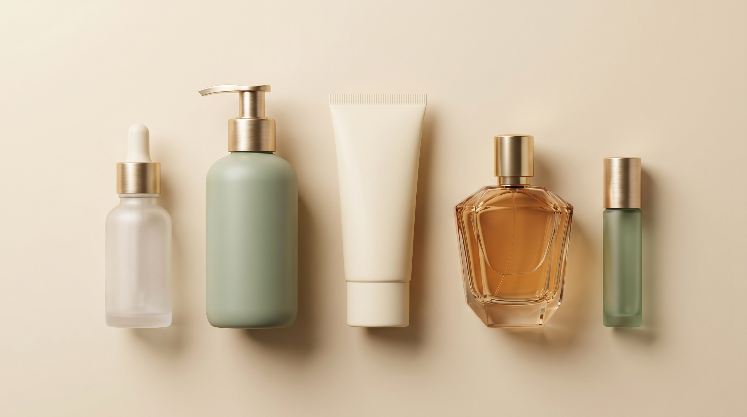 Product range — one product from each of the 8 categories, Best Perfumes & Cosmetics Industry
