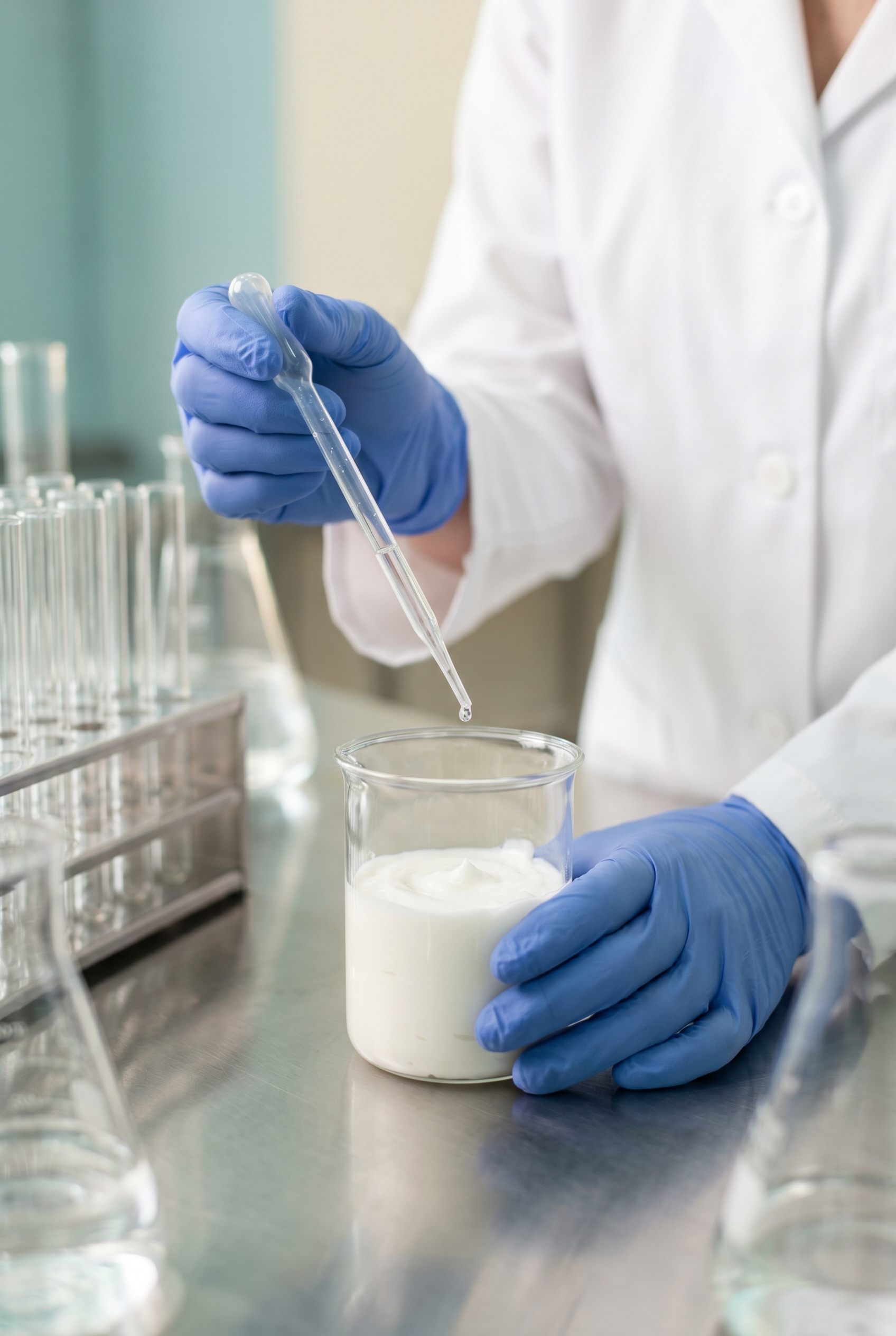 Cosmetic product testing in the lab — Best Perfumes & Cosmetics Industry, Sharjah UAE